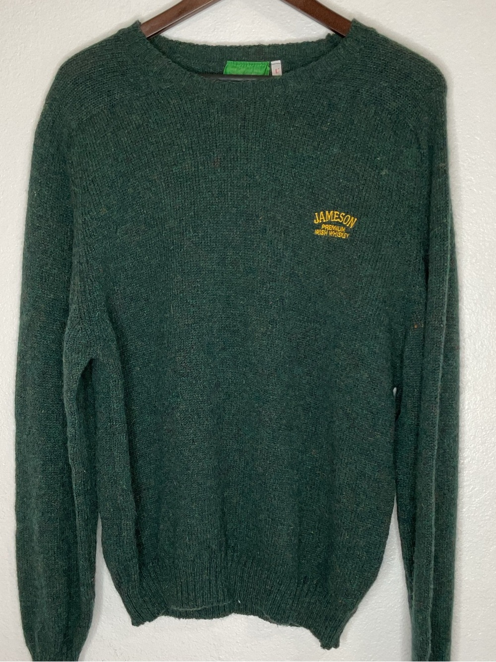 Jameson VTG Shetland Wool Irish Whiskey Sweater
